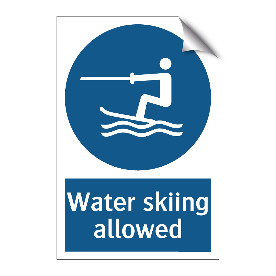 Water skiing allowed