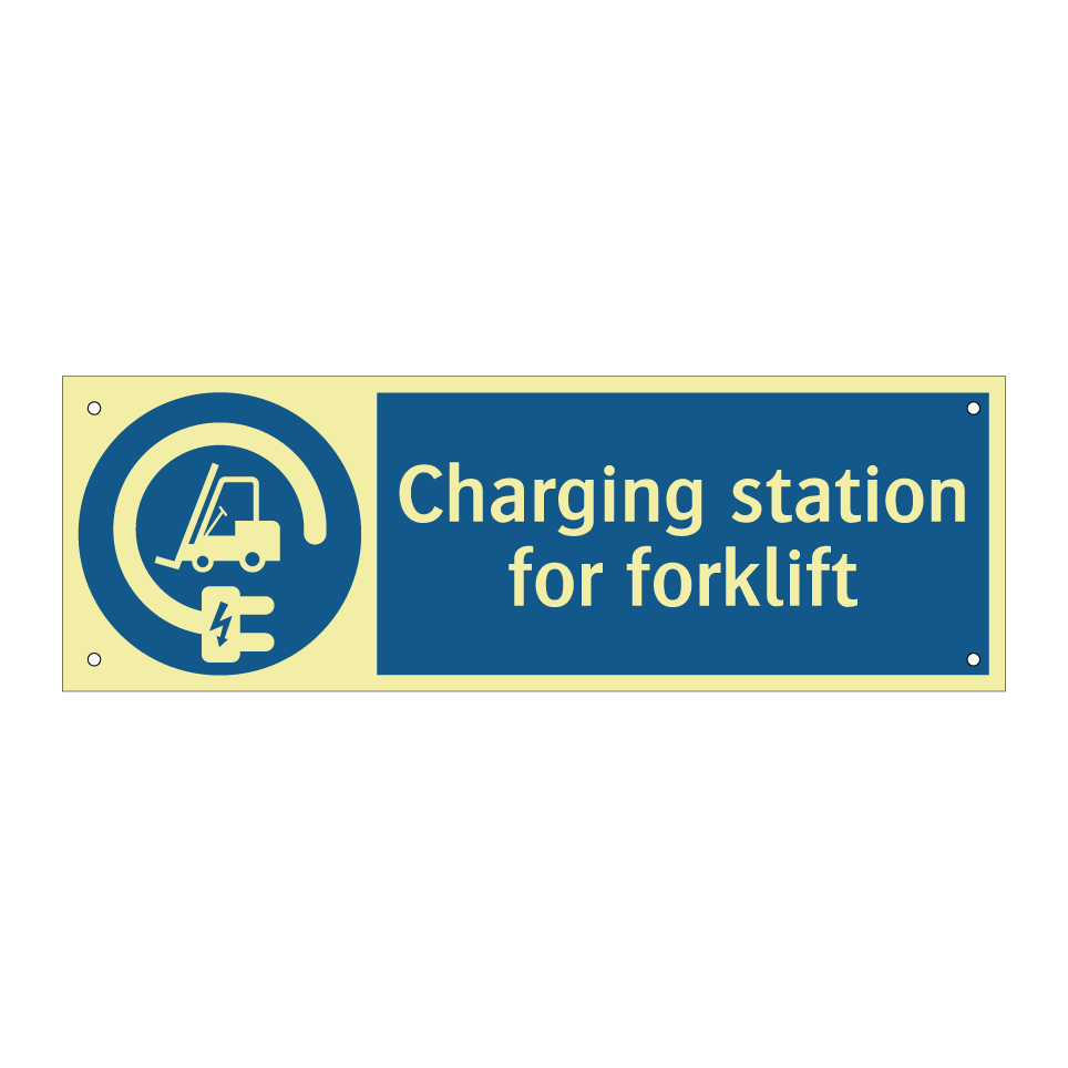 Charging station for forklift