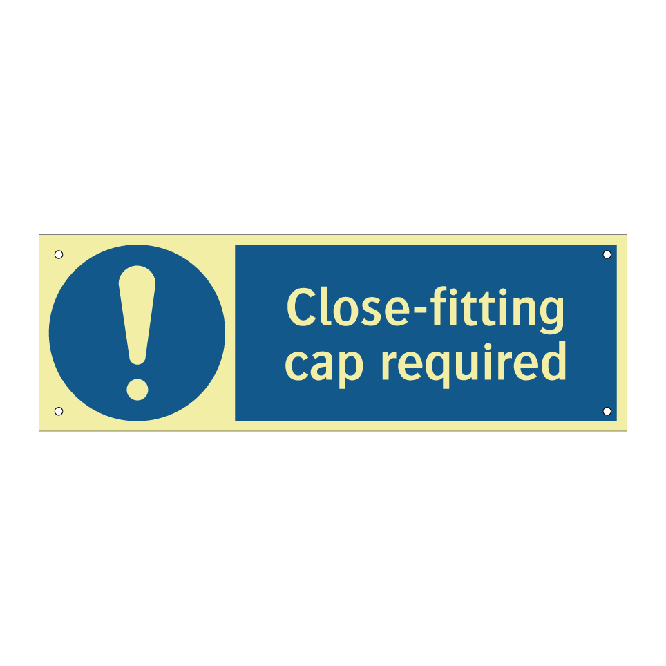 Close-fitting cap required