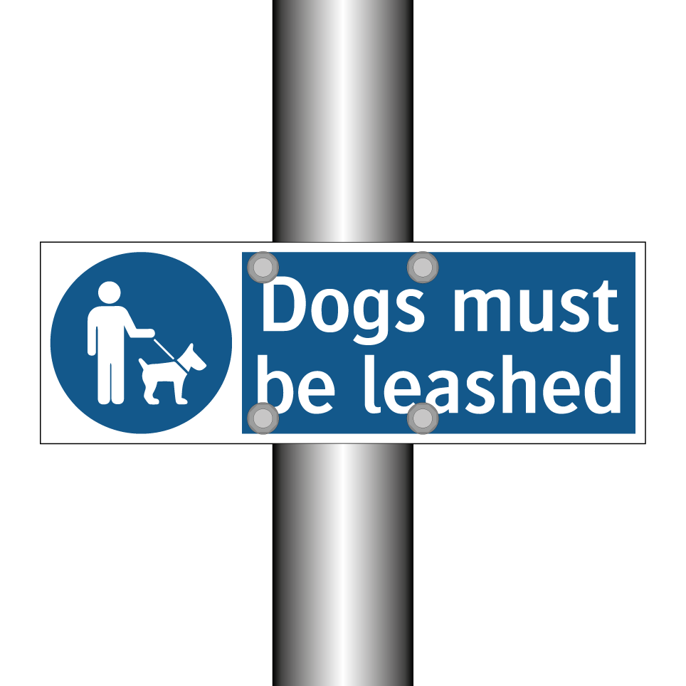 Dogs must be leashed