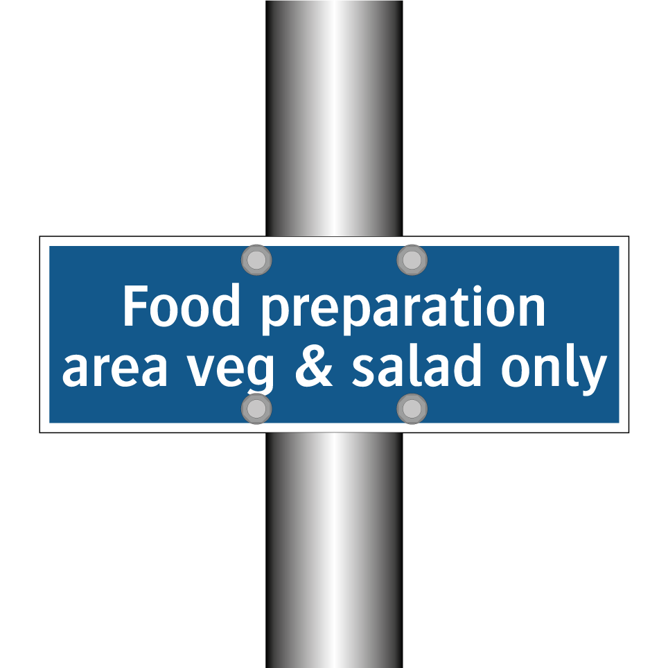 Food preparation area veg & salad only