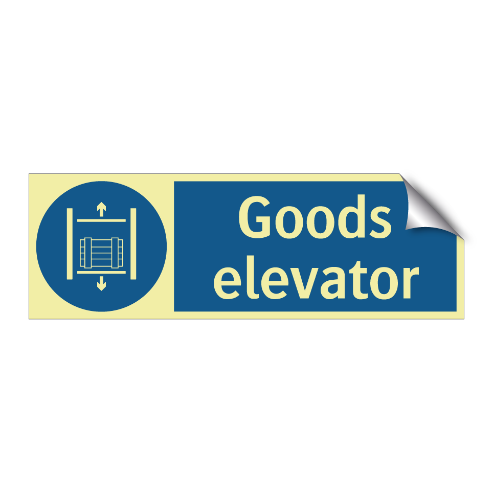Goods elevator