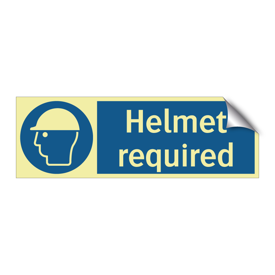 Helmet required