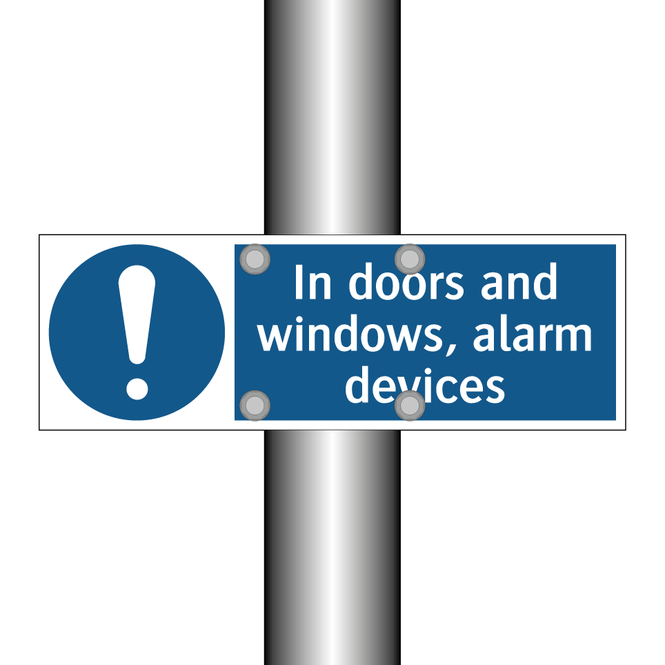 In doors and windows, alarm devices