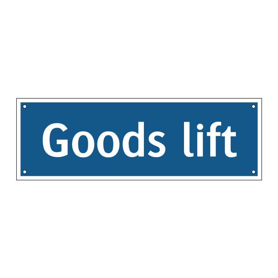 Goods lift