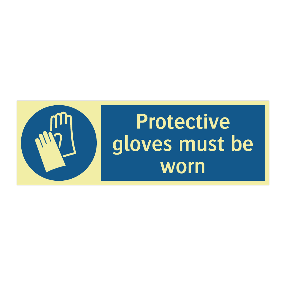 Protective gloves must be worn