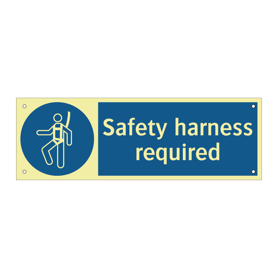 Safety harness required