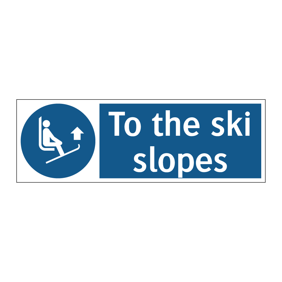 To the ski slopes