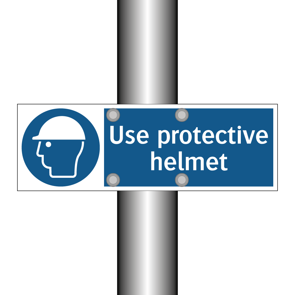 Use protective helmet