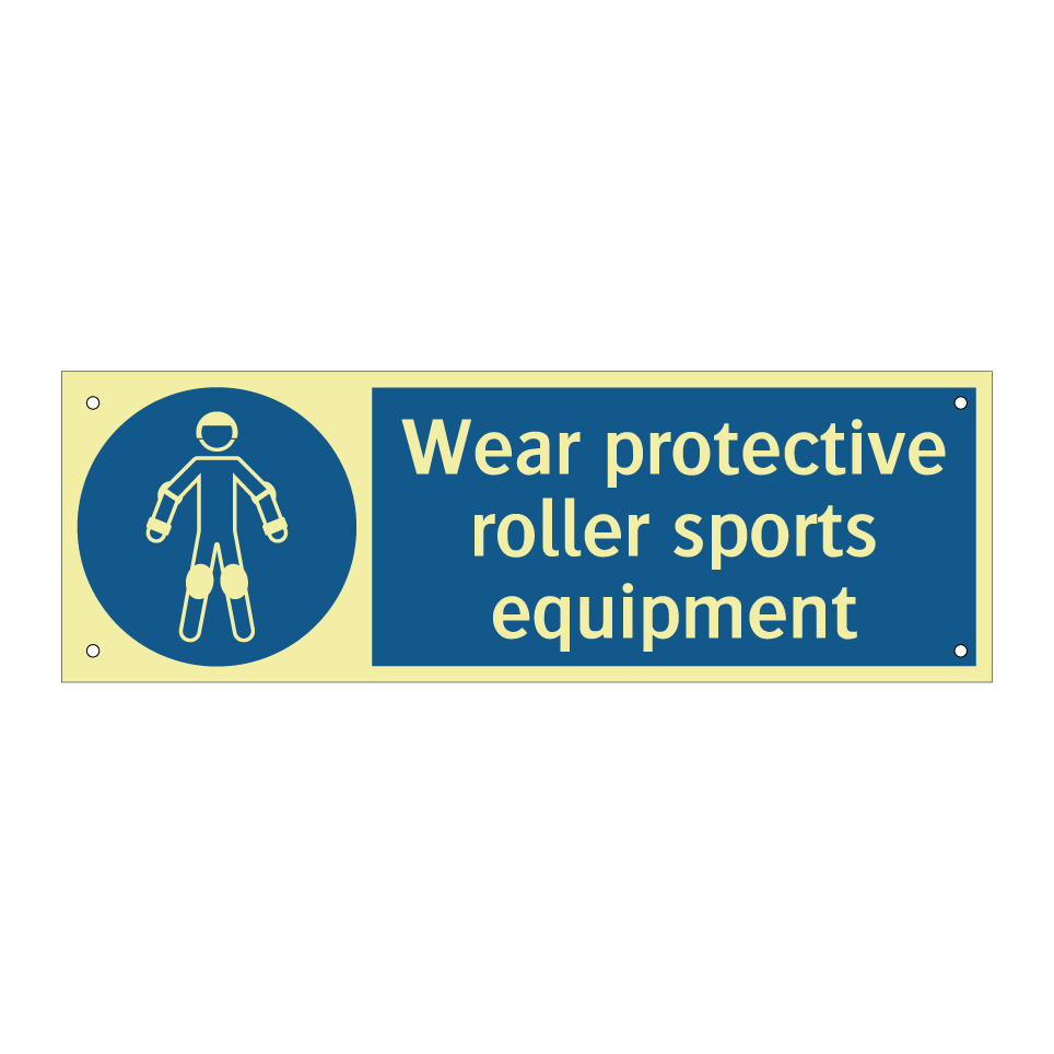 Wear protective roller sports equipment