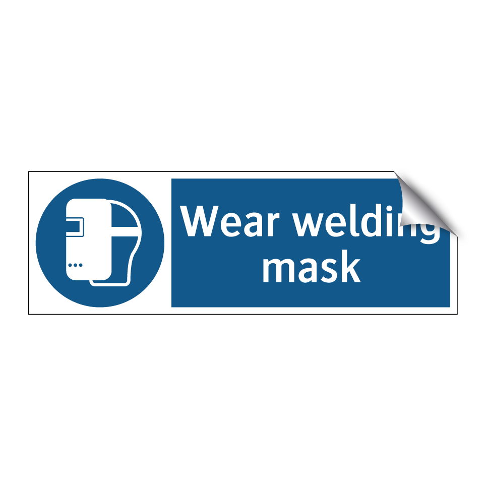 Wear welding mask