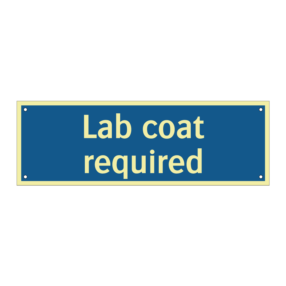 Lab coat required