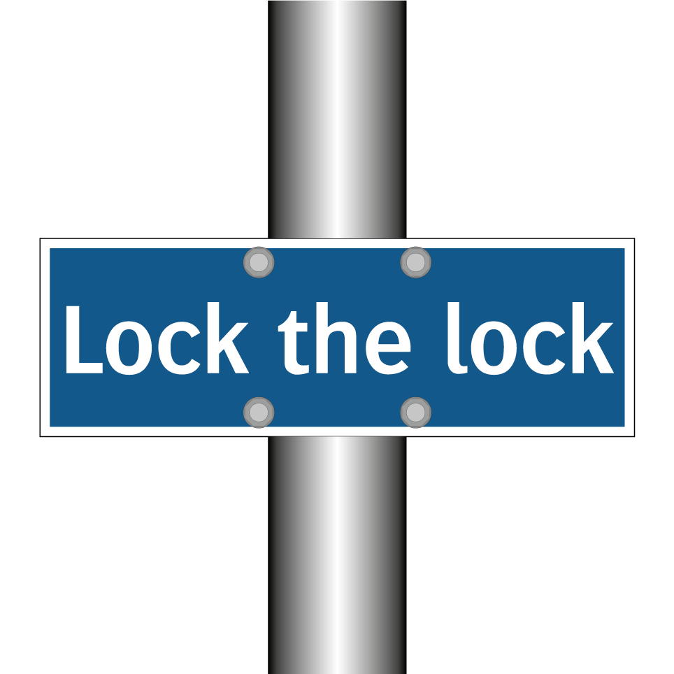 Lock the lock