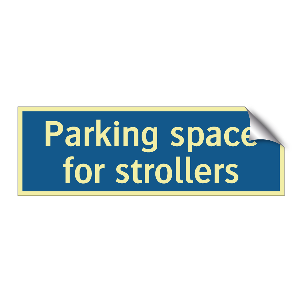 Parking space for strollers