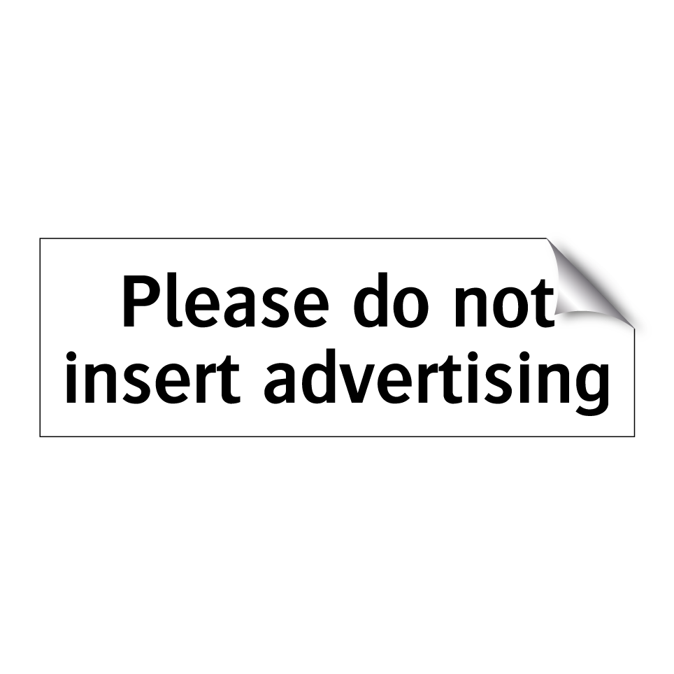Please do not insert advertising
