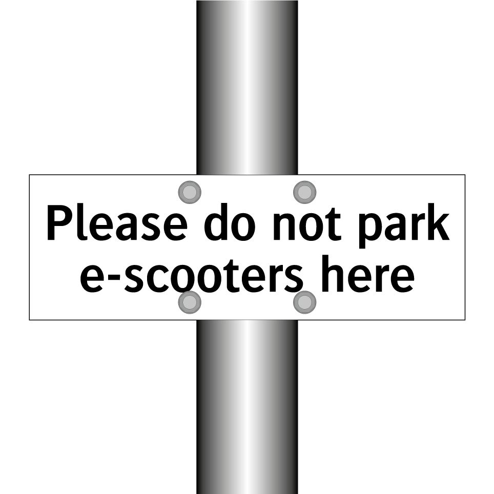 Please do not park e-scooters here