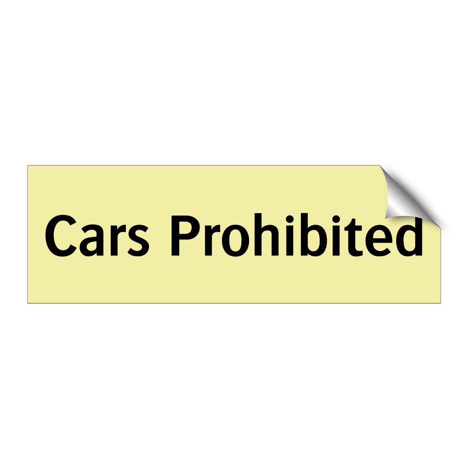 Cars Prohibited