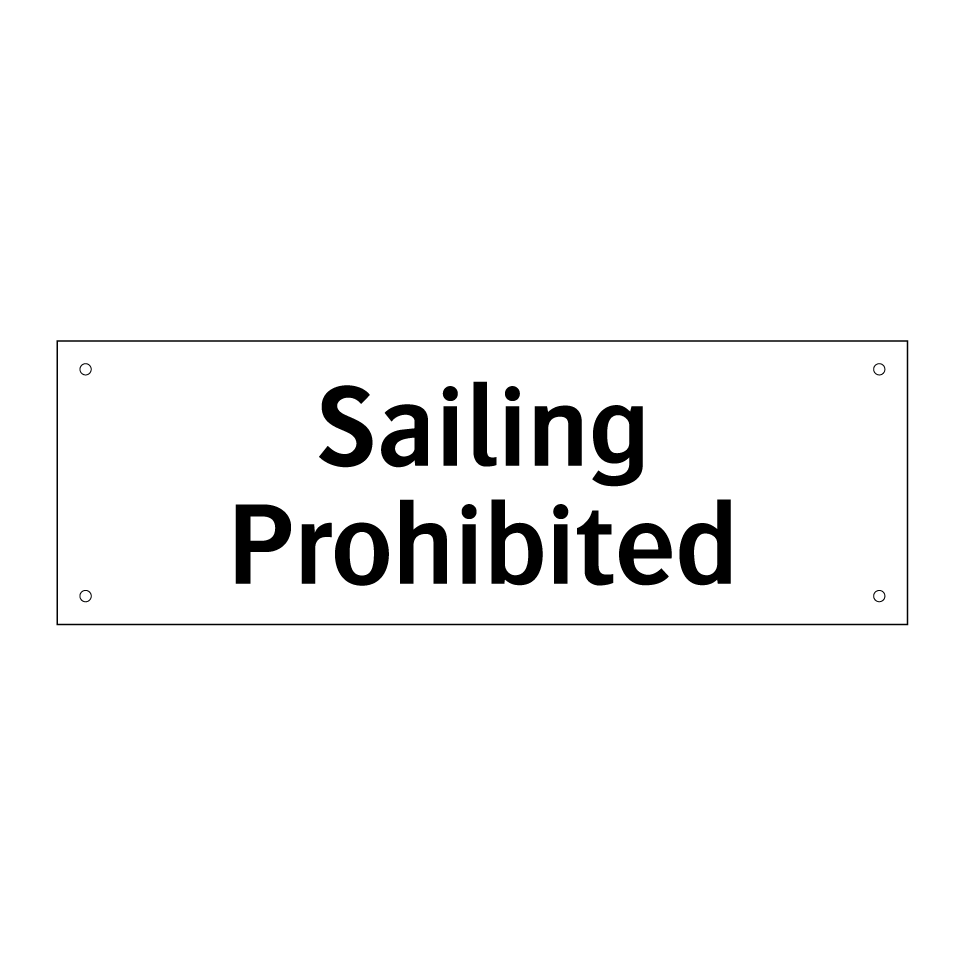 Sailing Prohibited