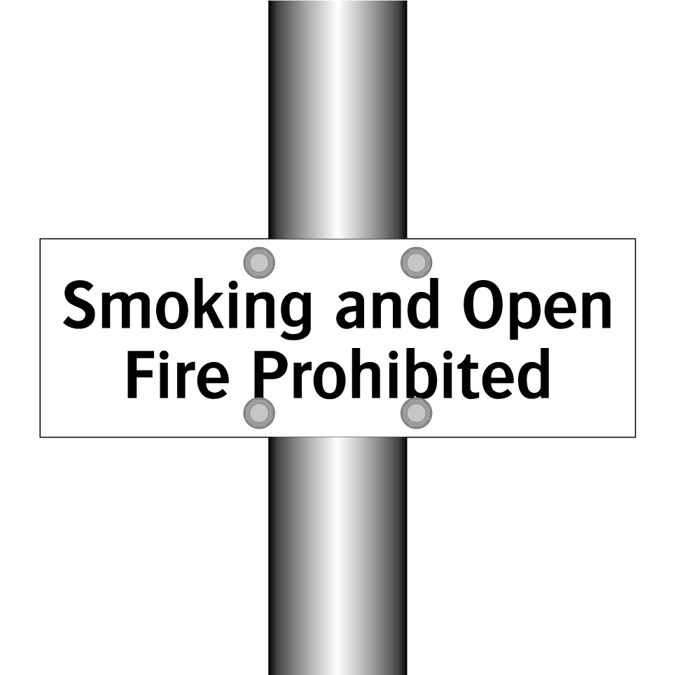 Smoking and Open Fire Prohibited