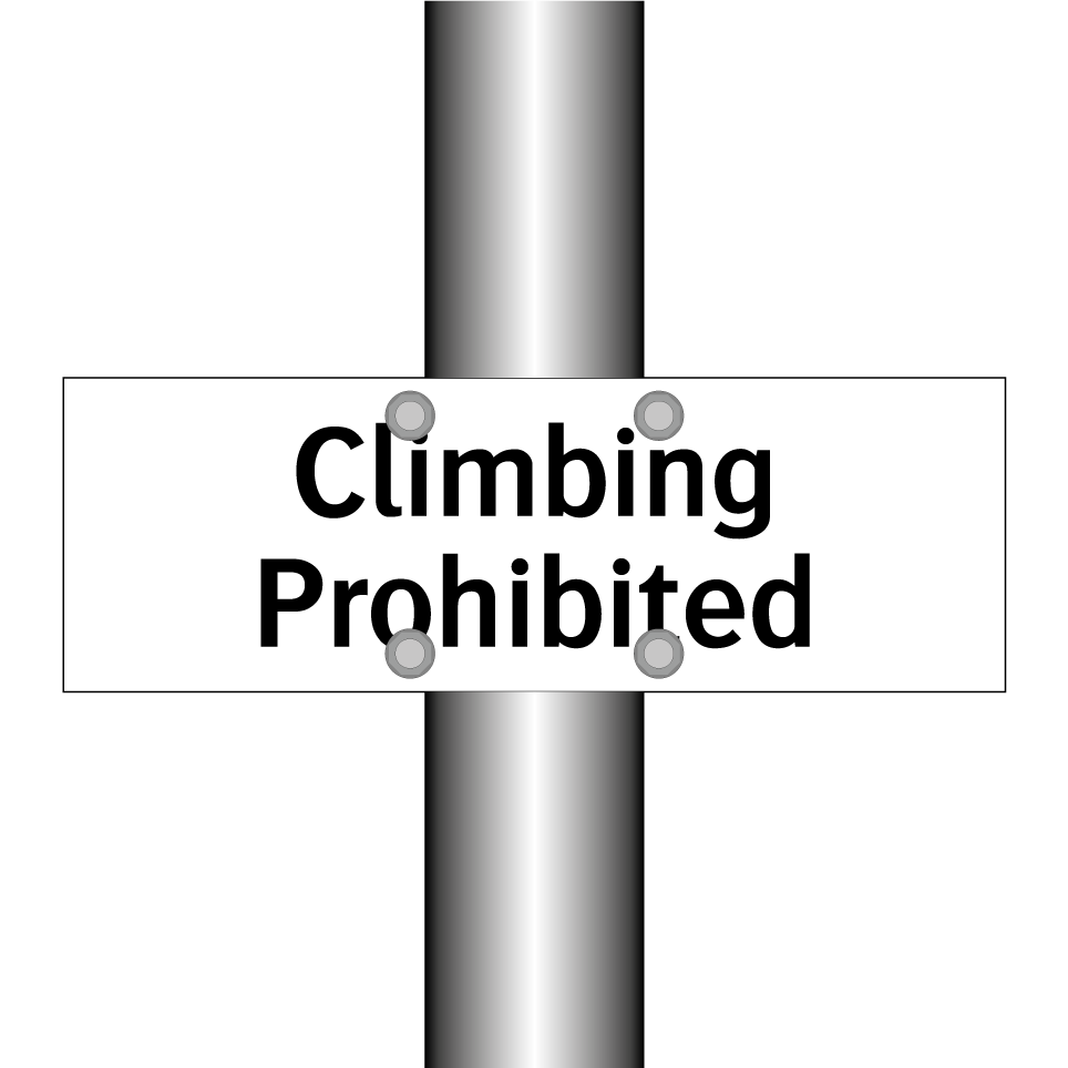 Climbing Prohibited