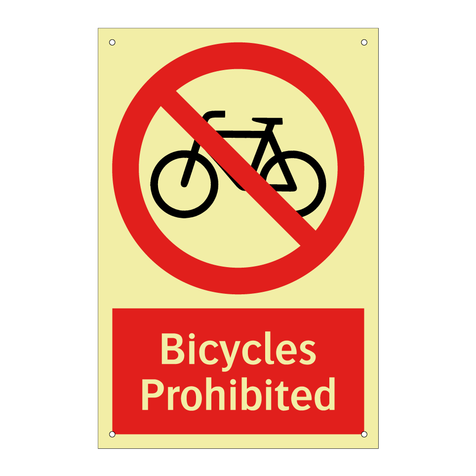 Bicycles Prohibited