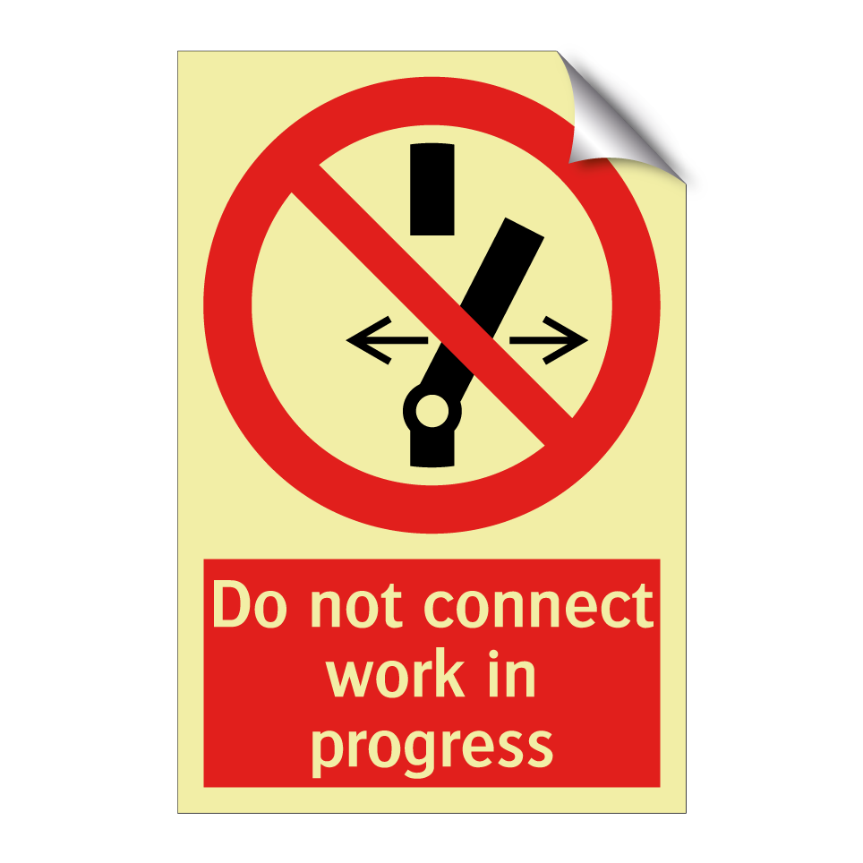 Do not connect work in progress