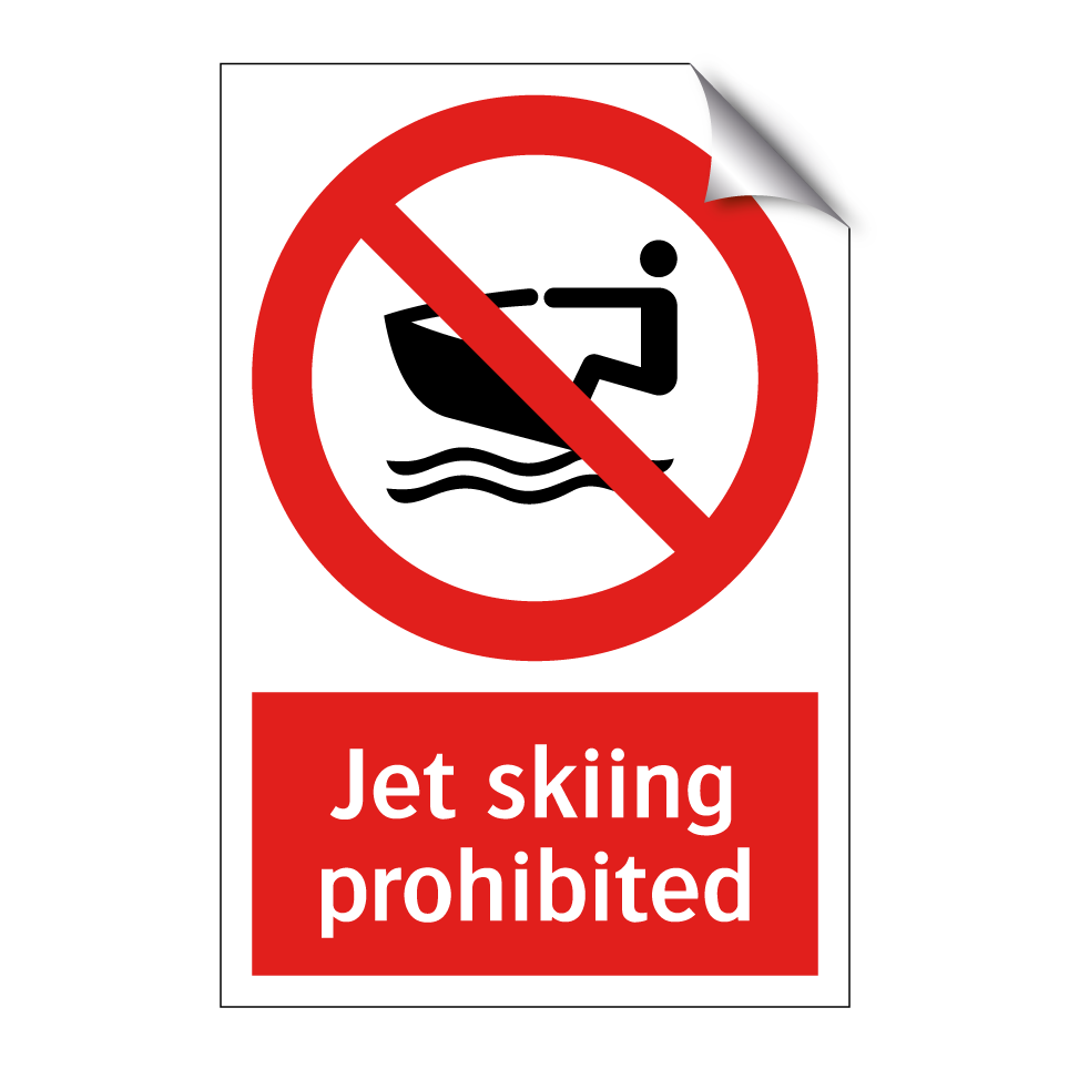 Jet skiing prohibited