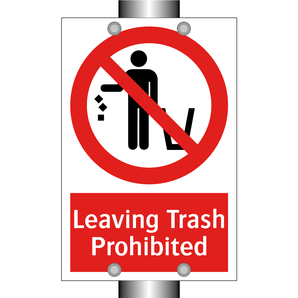Leaving Trash Prohibited