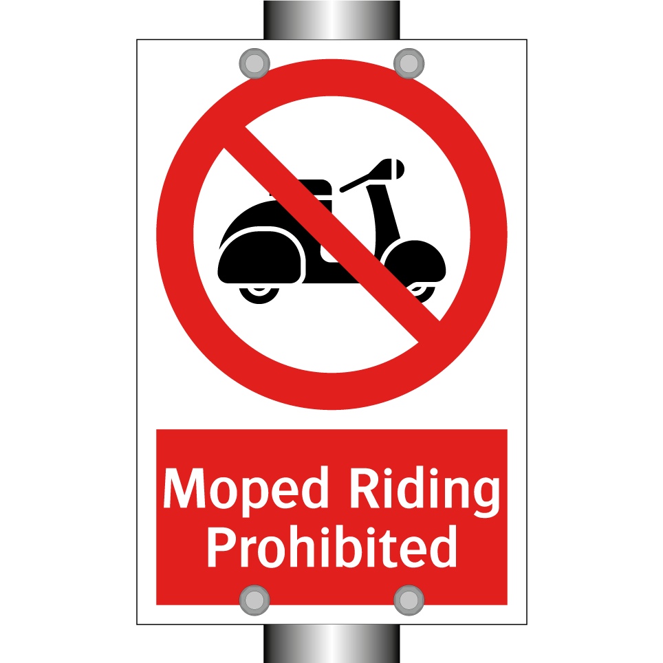 Moped Riding Prohibited