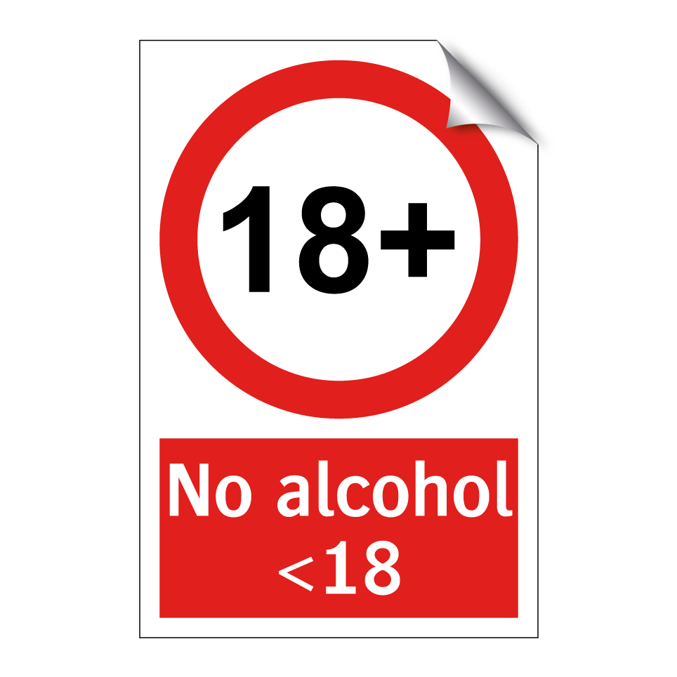 No alcohol <18