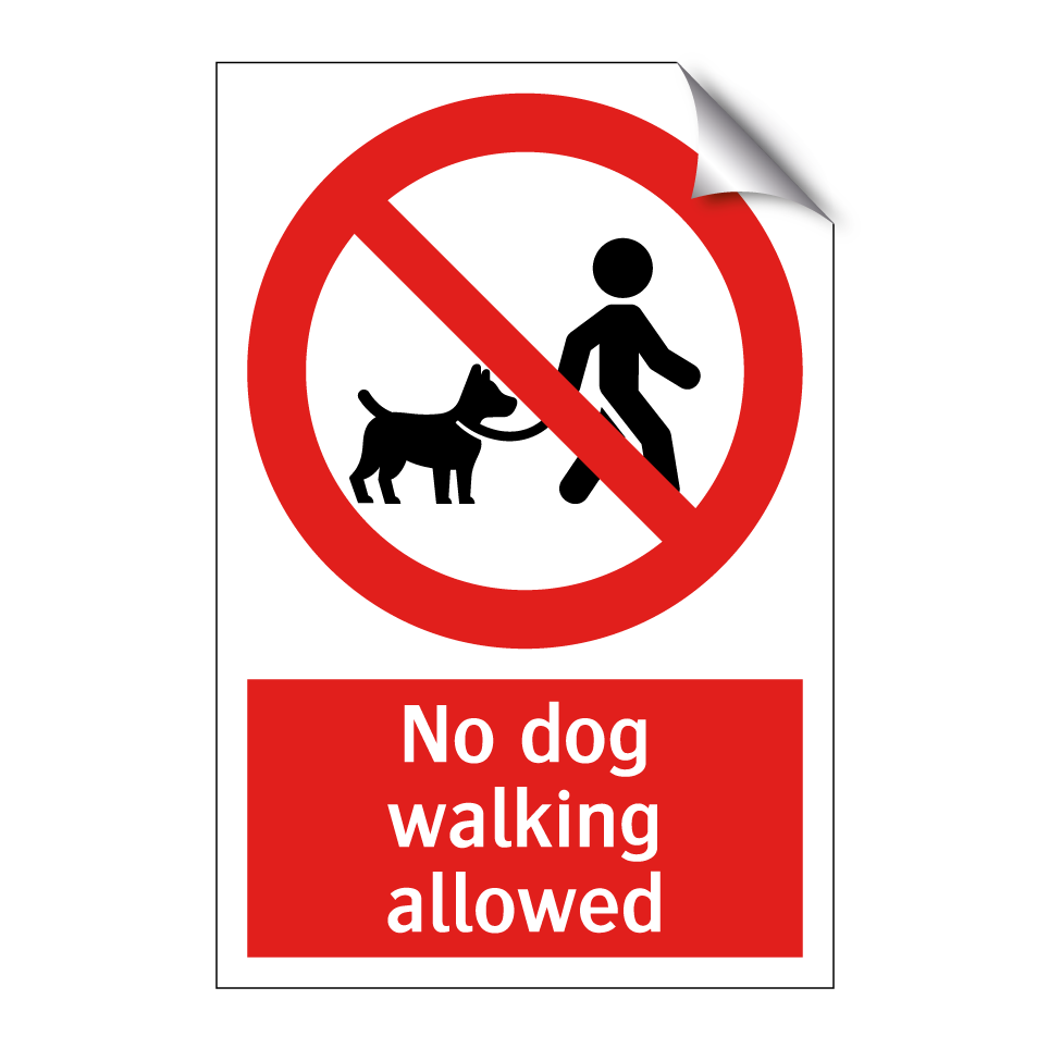 No dog walking allowed