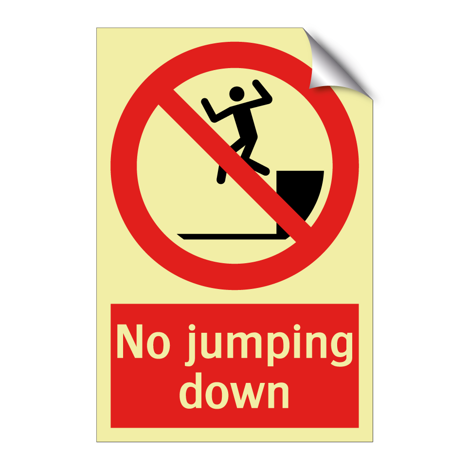 No jumping down