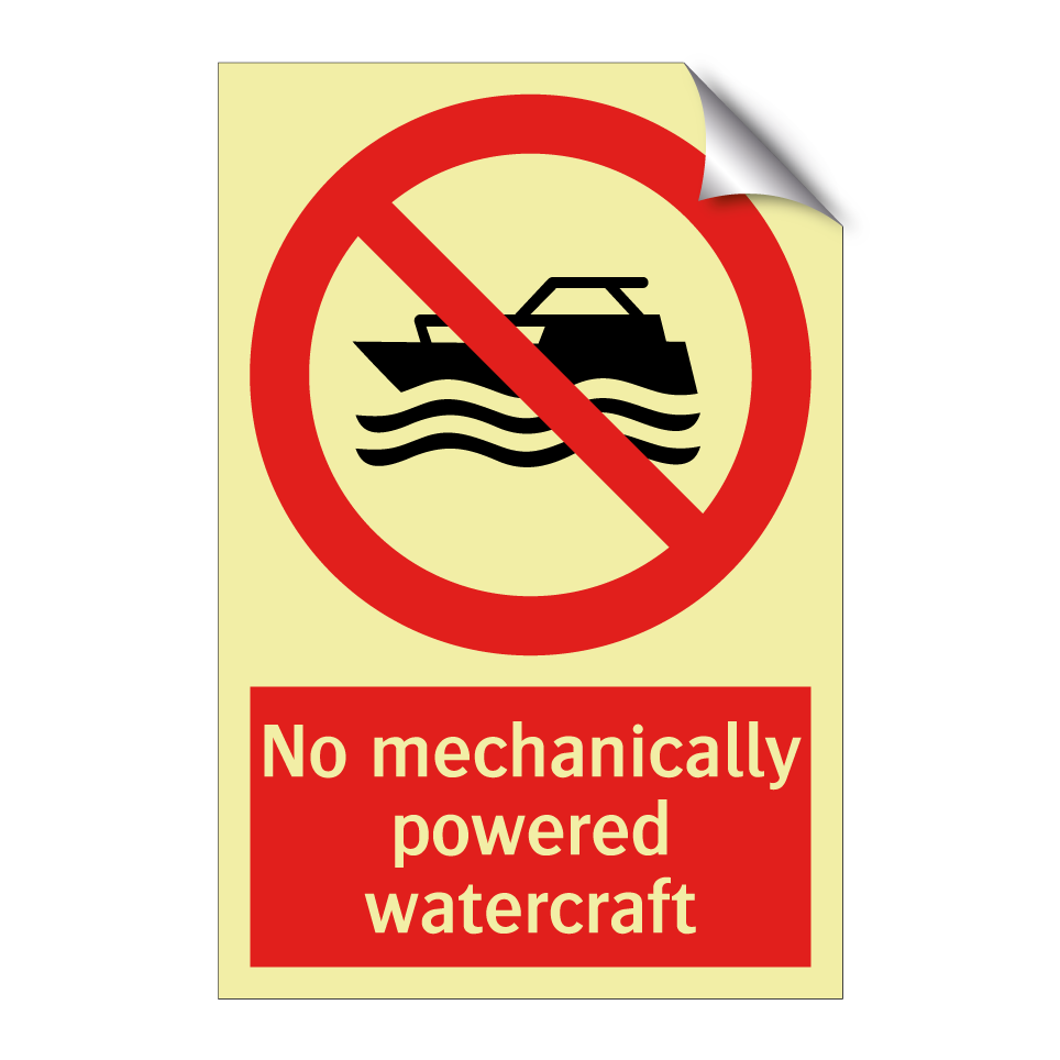No mechanically powered watercraft