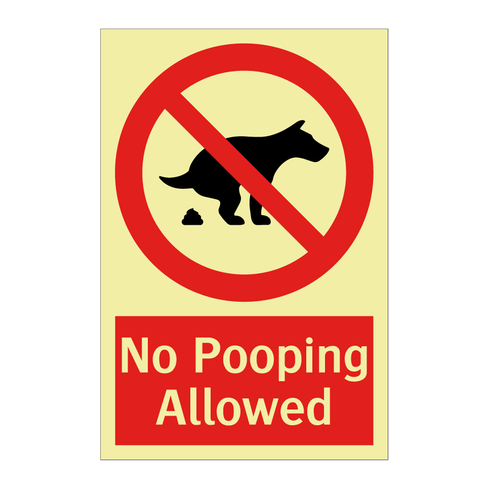 No Pooping Allowed