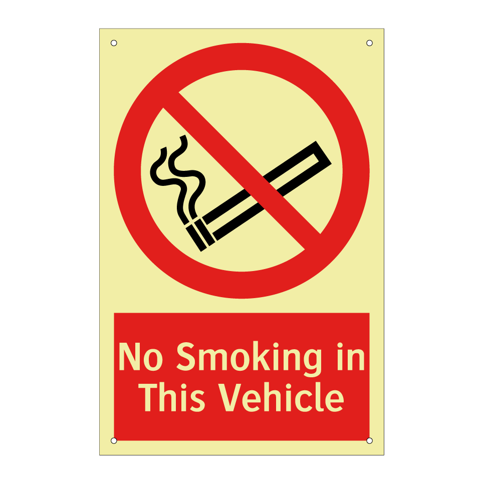 No Smoking in This Vehicle