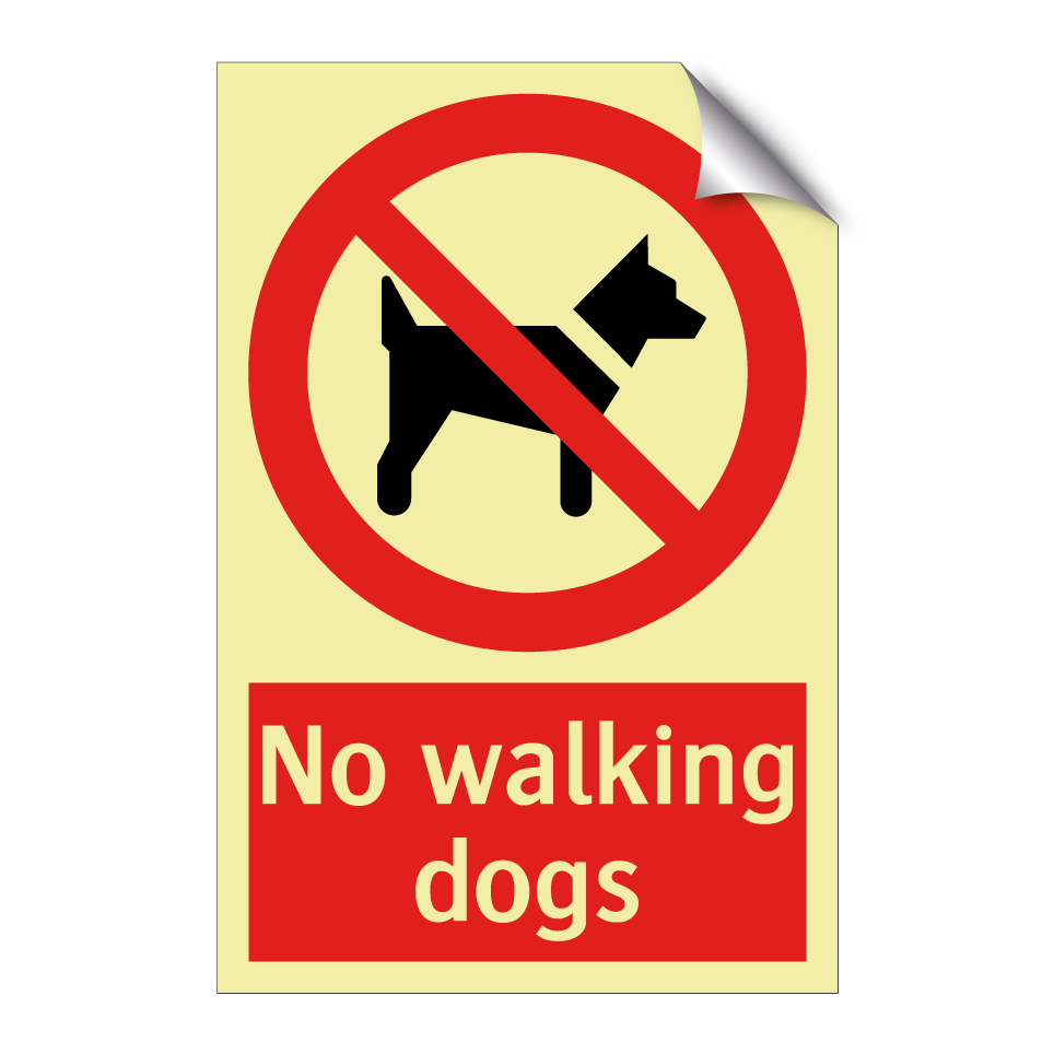 No walking dogs
