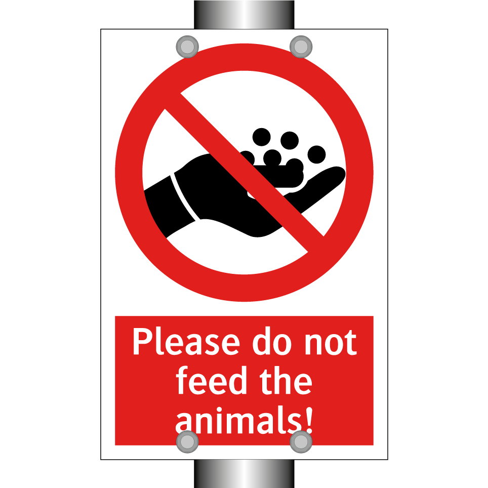 Please do not feed the animals!