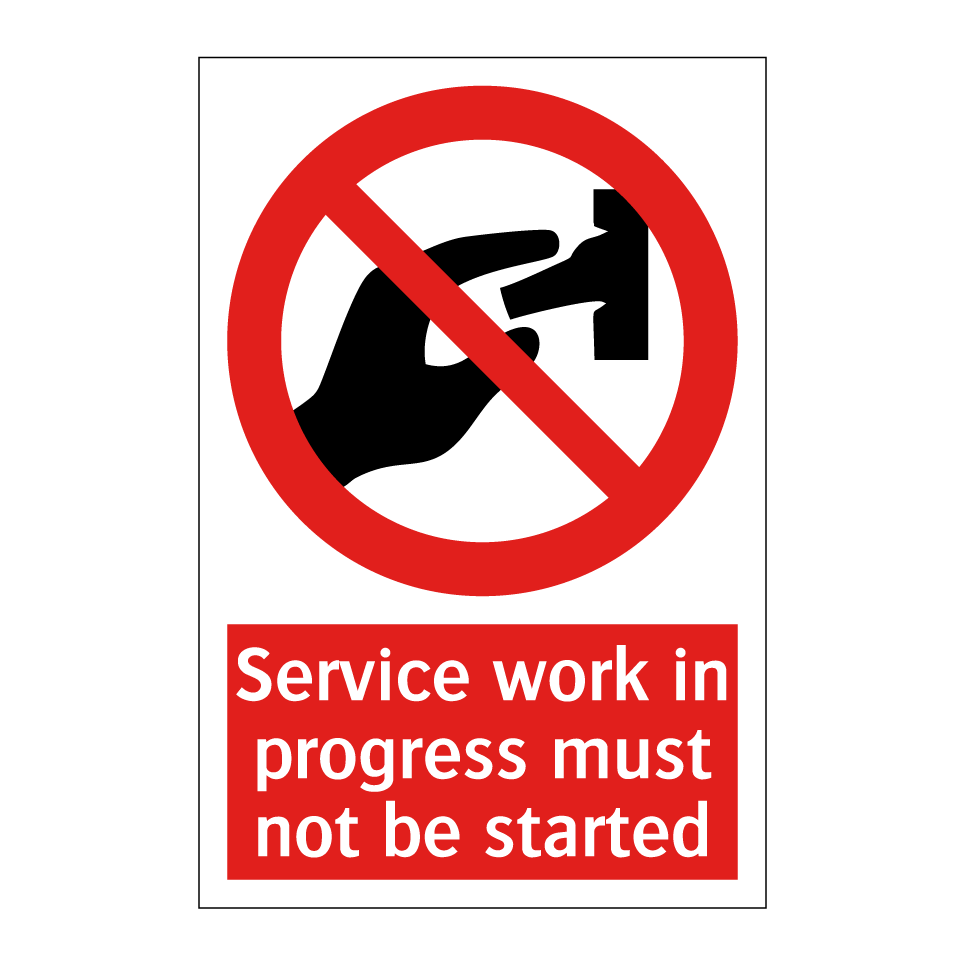 Service work in progress must not be started
