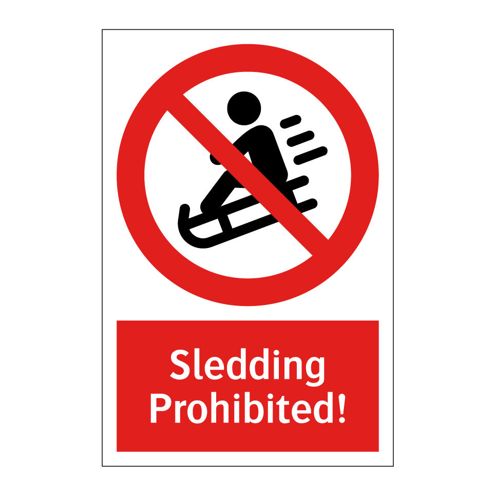 Sledding Prohibited!