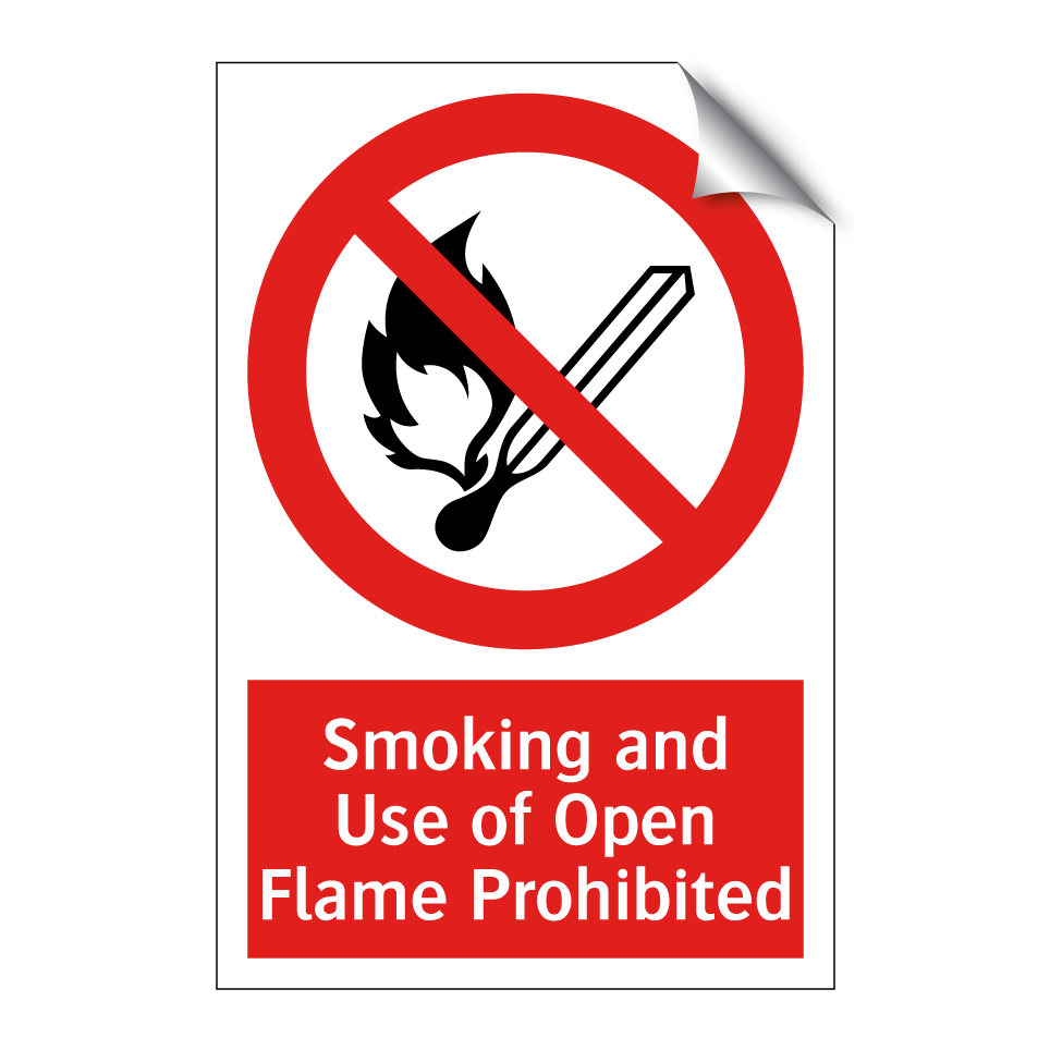 Smoking and Use of Open Flame Prohibited