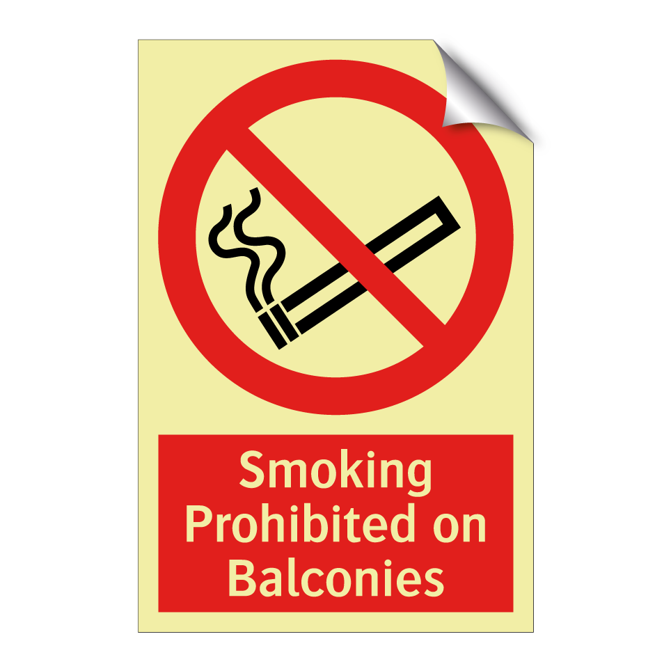 Smoking Prohibited on Balconies