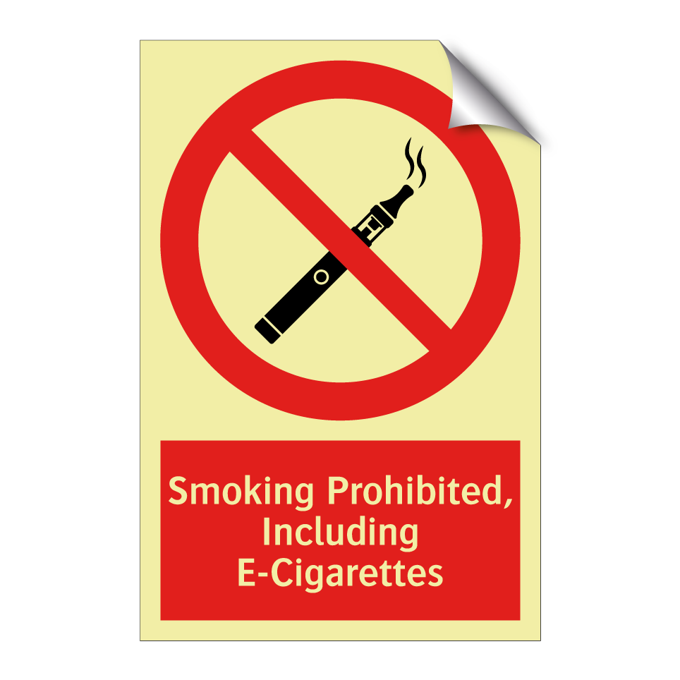 Smoking Prohibited, Including E-Cigarettes