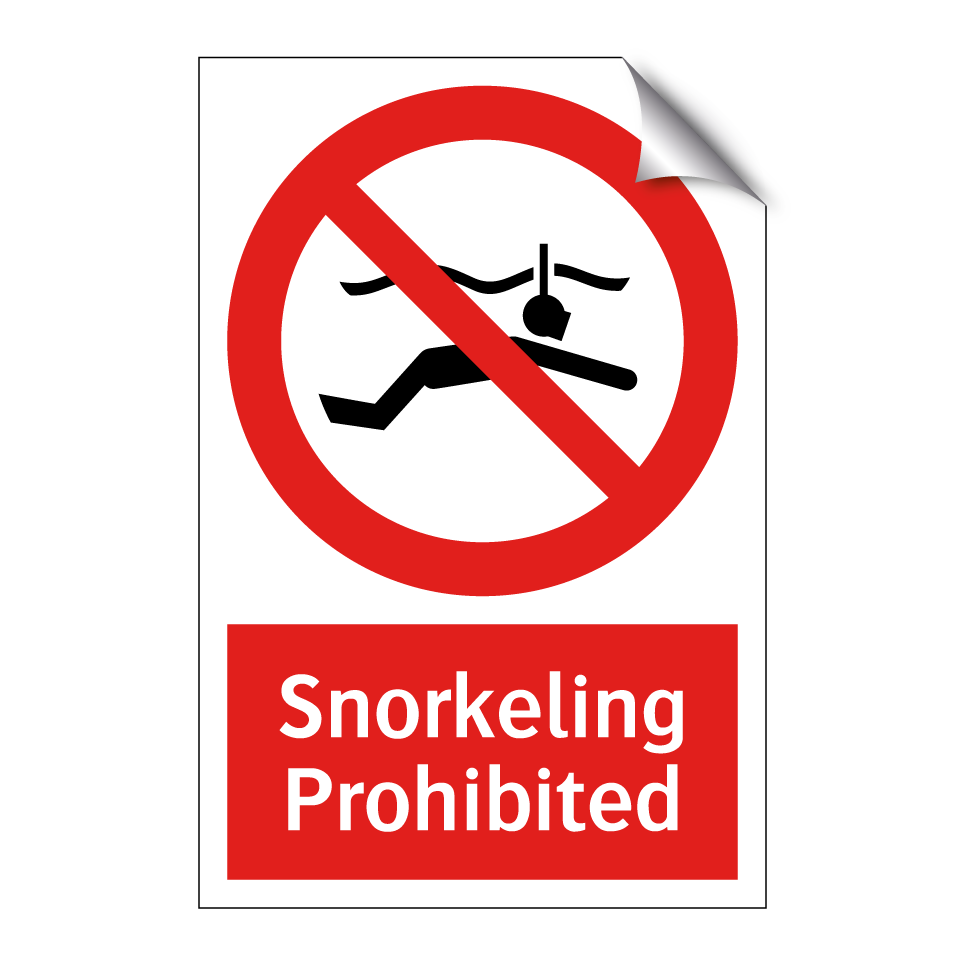 Snorkeling Prohibited