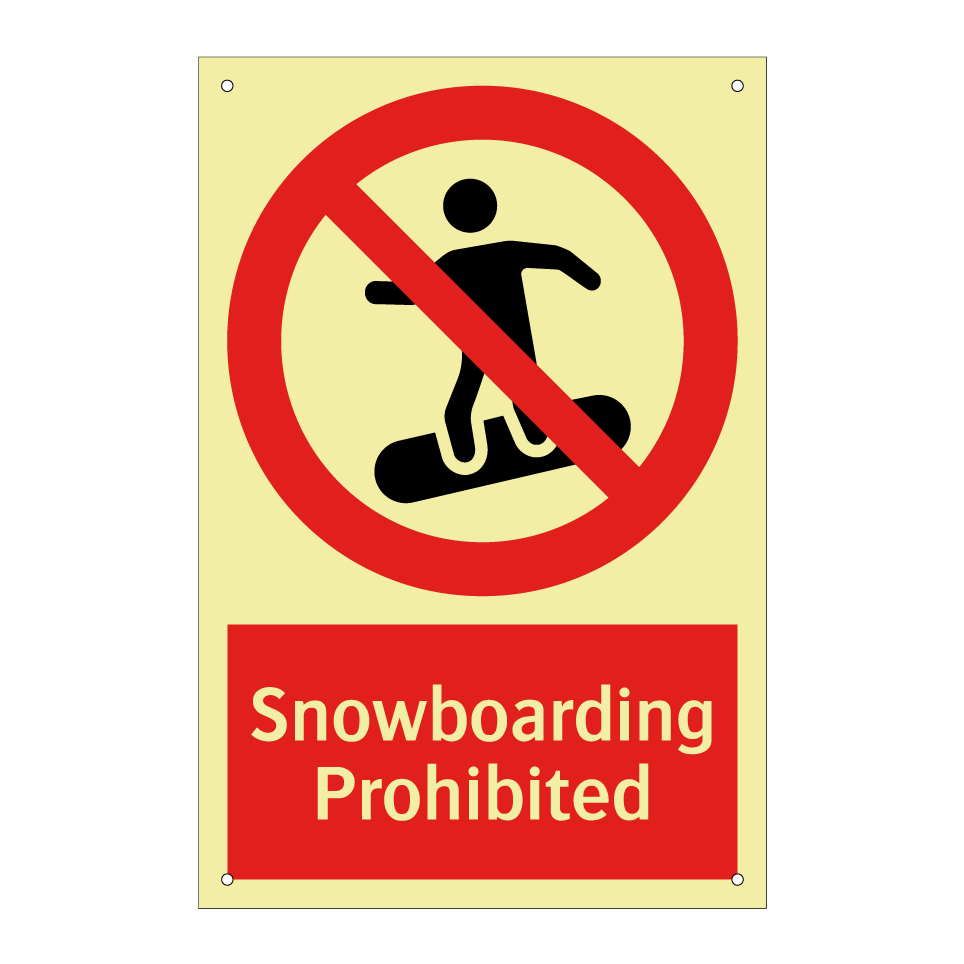 Snowboarding Prohibited