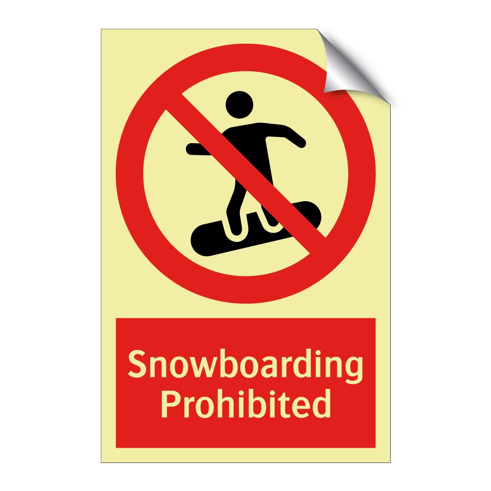 Snowboarding Prohibited