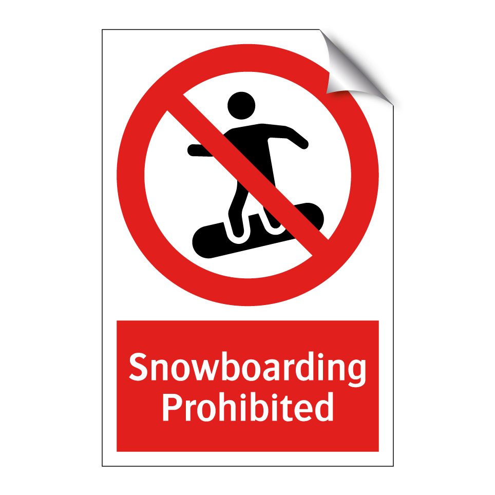 Snowboarding Prohibited