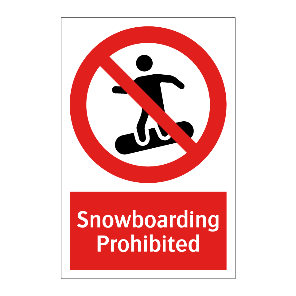 Snowboarding Prohibited