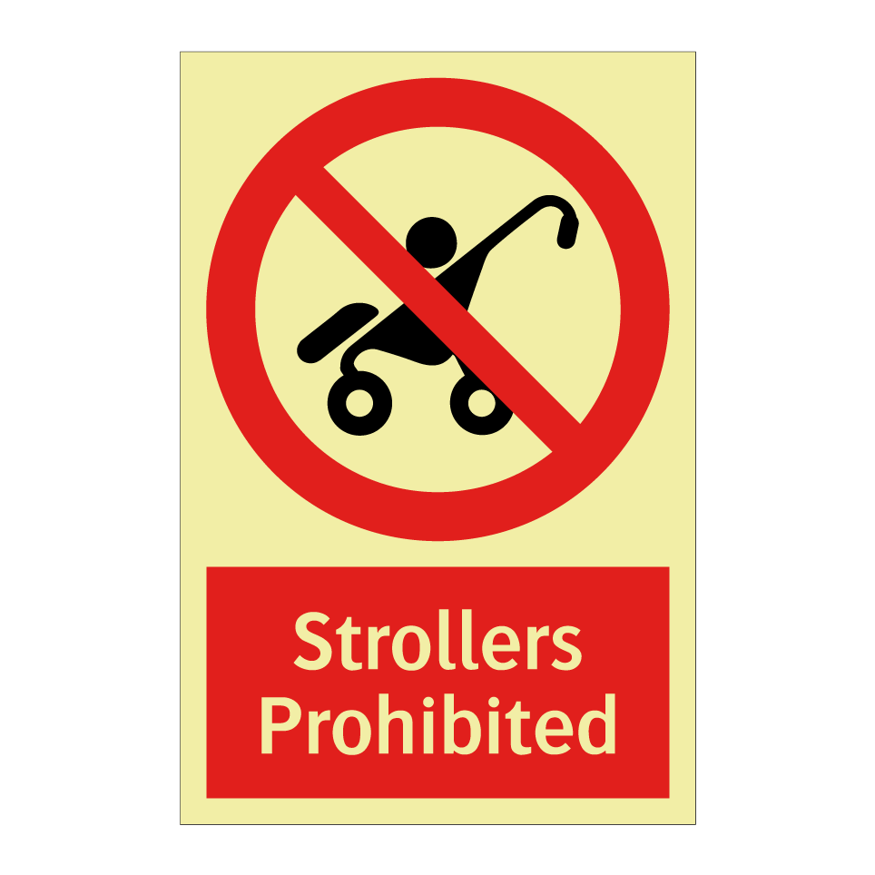 Strollers Prohibited