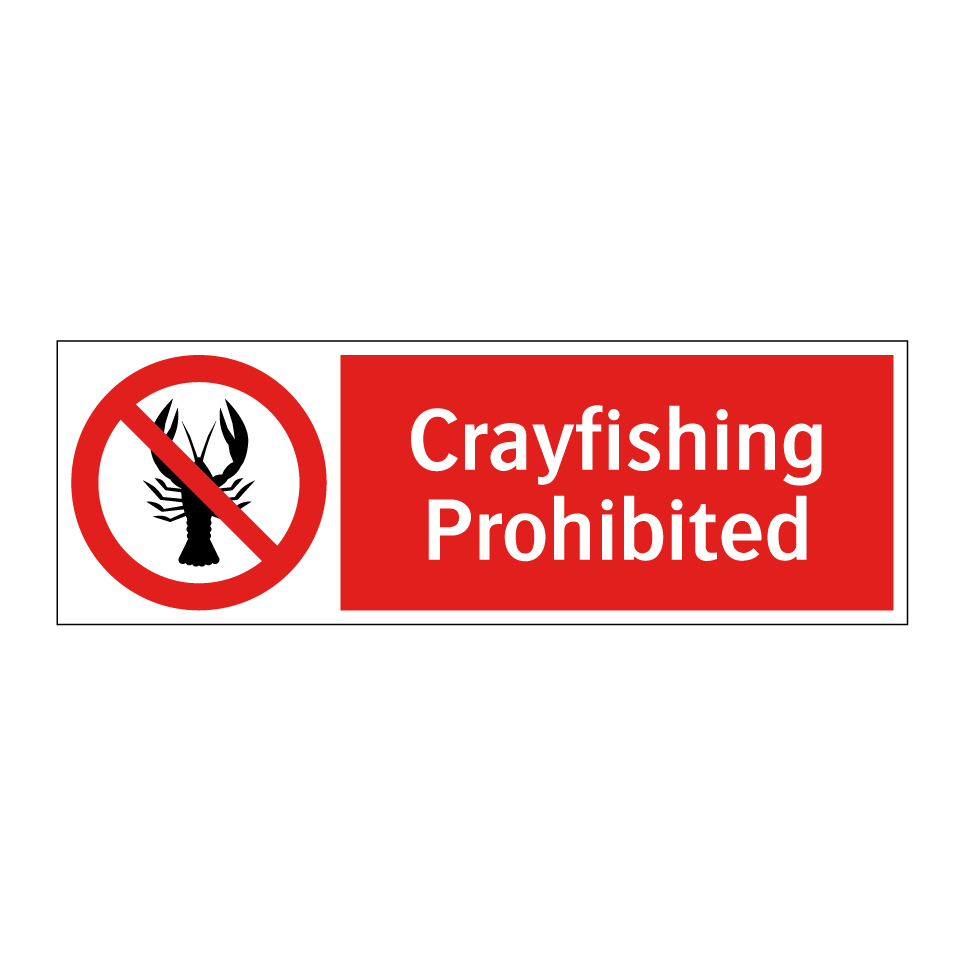 Crayfishing Prohibited