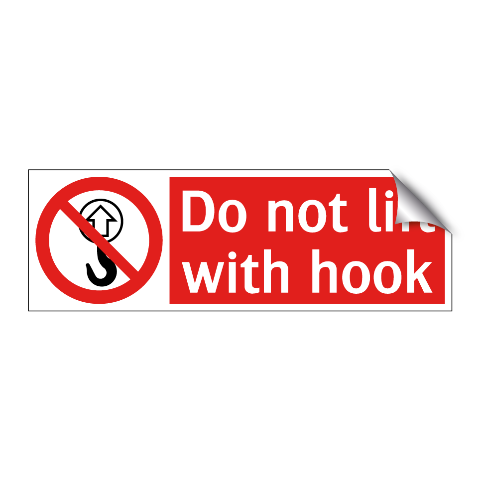 Do not lift with hook